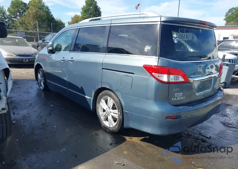 2012 Nissan Quest Sl z USA, uszkodzony, nr VIN JN8AE2KP3C9045997